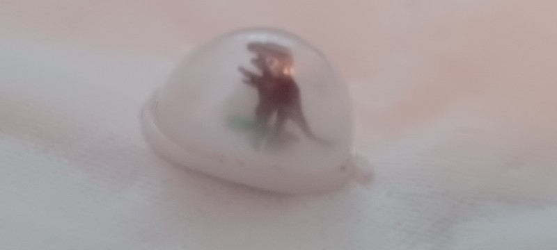 VINTAGE RARE GUMBALL/VENDING T REX SNOW GLOBE CHARM 