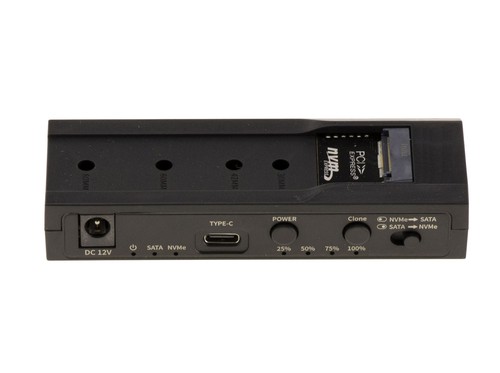 USB Dock Adapter zum Lesen und Klonen zwischen SATA HDD und M2 SSD NVMe - Bild 3 von 4