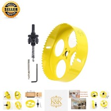 Heavy-Duty 6'' Bi-Metal Hole Saw for Cornhole Boards Lighting Installations