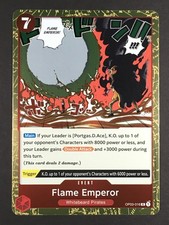One Piece TCG Flame Emperor OP03-016 R Pillars of Strength English Foil NM