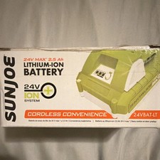 Sun Joe 24V Max 2.5 Ah Lithium-Ion Battery 24VBAT-LT 60 Wh Li-Ion Power Pack