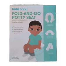  Fold-and-Go Potty Seat for Toilet | Foldable Travel Potty Seat for Toddler, 