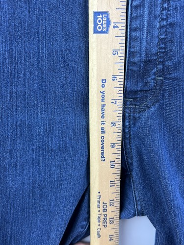 Riders by Lee Women's Size 14M Blue Denim Capri Jeans Embroidered Pockets - Picture 4 of 12