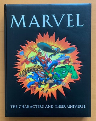 Marvel The Characters And their Universe Hardcover Leatherbound (2001) 288 pages