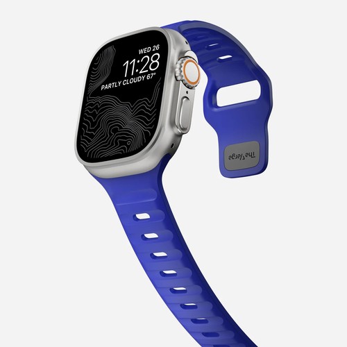 Cinturino sportivo Nomad x The Verge Blurple FKM Apple Watch 44/45/49 mm edizione limitata - Foto 14 di 14