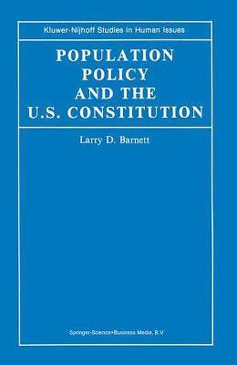 Population Policy and the U.S. Constitution (Kluwer-Nijhoff Studies in Human I..