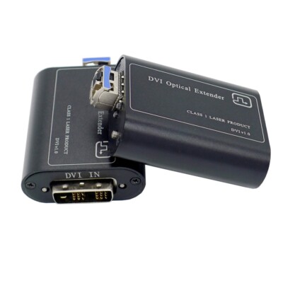 4K DVI over Fiber Extender to 10 Km SM Fiber with EDID, Uncompressed Supported