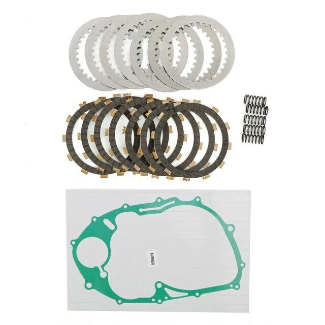 Clutch Kit Springs Friction Steel Plates Gasket For Yamaha V Star 650 XVS650 - image 2 of 4