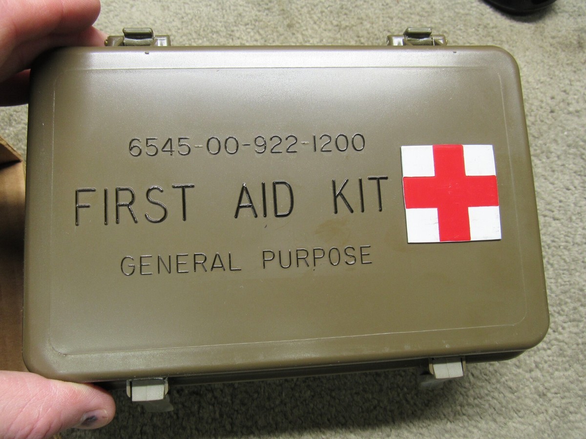 US Military First Aid Kit General Purpose EMPTY BOX