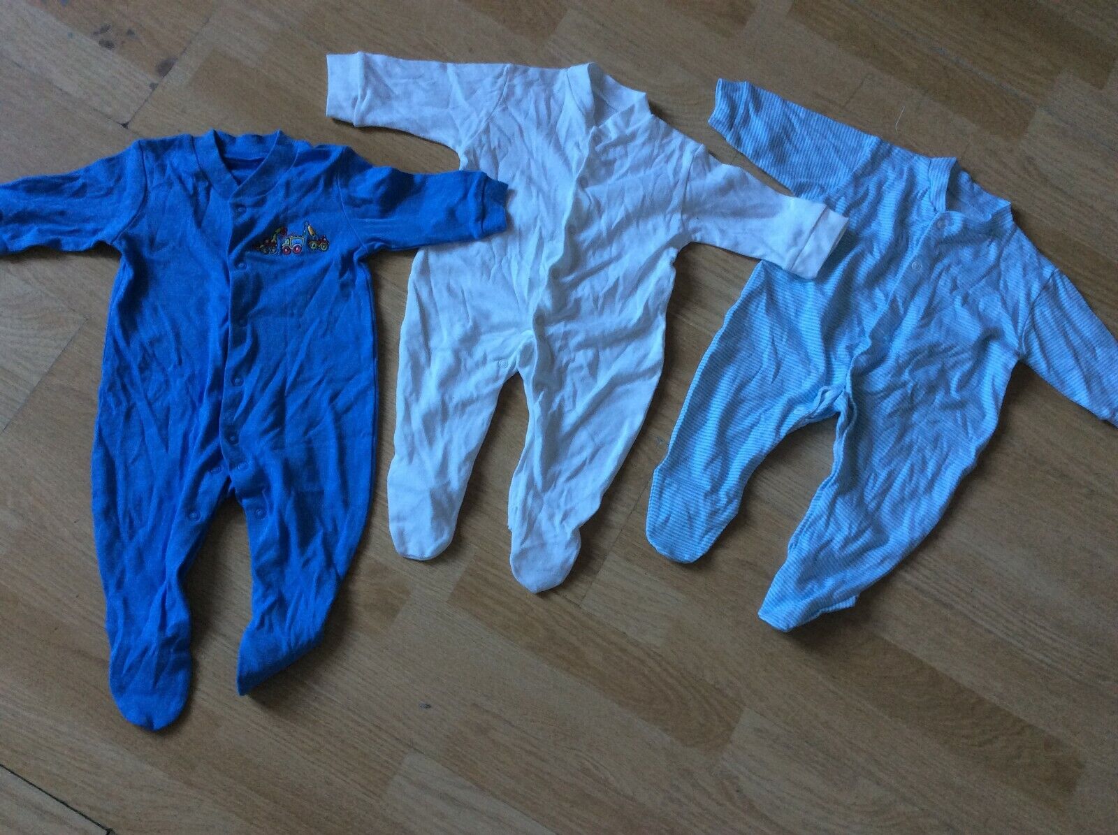 BOYS BABY GROWS AGED 0-3 MONTHS