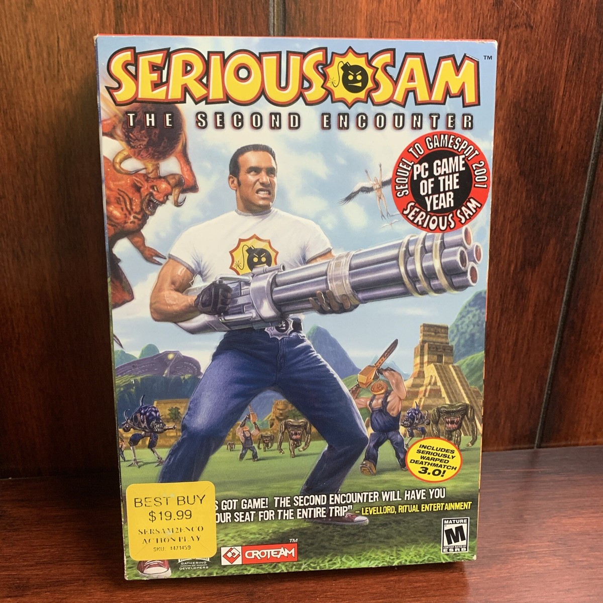 Vintage Serious Sam -The Second Encounter Small Box RARE PC