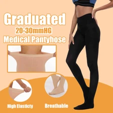 Womens Compression Tights 20-30mmHg Leggings for Varicose Veins Circulation US