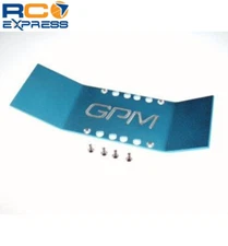GPM Racing T-Maxx Blue Aluminum Extended Center Skid Plate TMX1014X