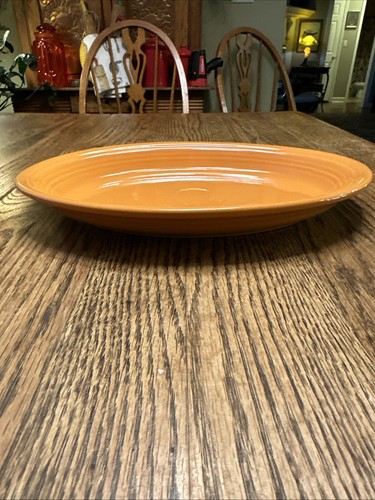 Homer Laughlin Fiesta Ware Tangerine Orange 13.5"×9.5" Oval Serving Platter USA - Picture 2 of 3