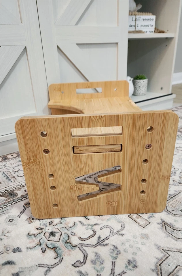 LivLife Squatty Potty Bamboo Toilet Stool Adjustable Heights & Angles Poop - Image 3 of 4