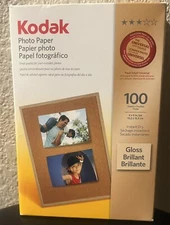 KODAK Photo Paper 1743327, 6.5 mil, Glossy, 4 x 6, 100 Sheets/Pack
