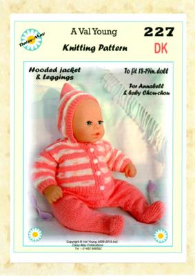 1 PUPPE STRICKANLEITUNG 4 ANNABELL *227* passend für 16 bis18 Zoll Puppe von Val Young