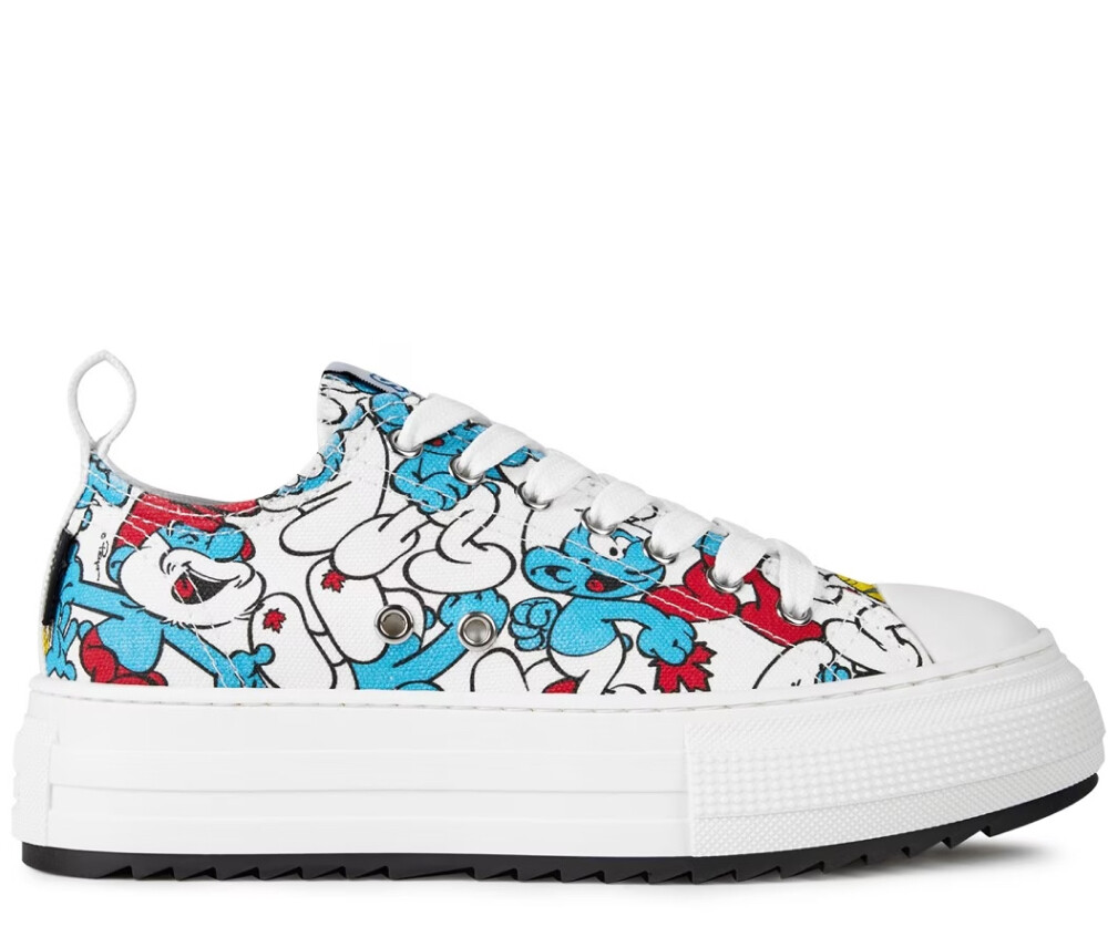 スニーカー DSQUARED2 Woman Sneakers White SNW029201508288 M4092 White and Pink New Jersey Sneakers - DSQUARED2 - Russocapri