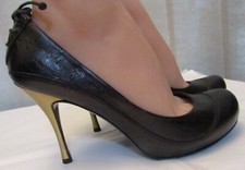 VGUC Black Alexander McQueen Heels Size EU 37.5 or US 7.5