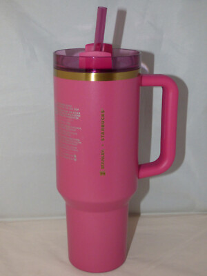 Starbucks - 2024 Holiday Stainless Steel Stanley Cup - Berry Pink - 40 oz |  eBay