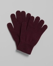 6 Unisex Stretch Soft Knit Gloves NWT Fitted Basics 2 B 2 G 1 Burgundy 1
