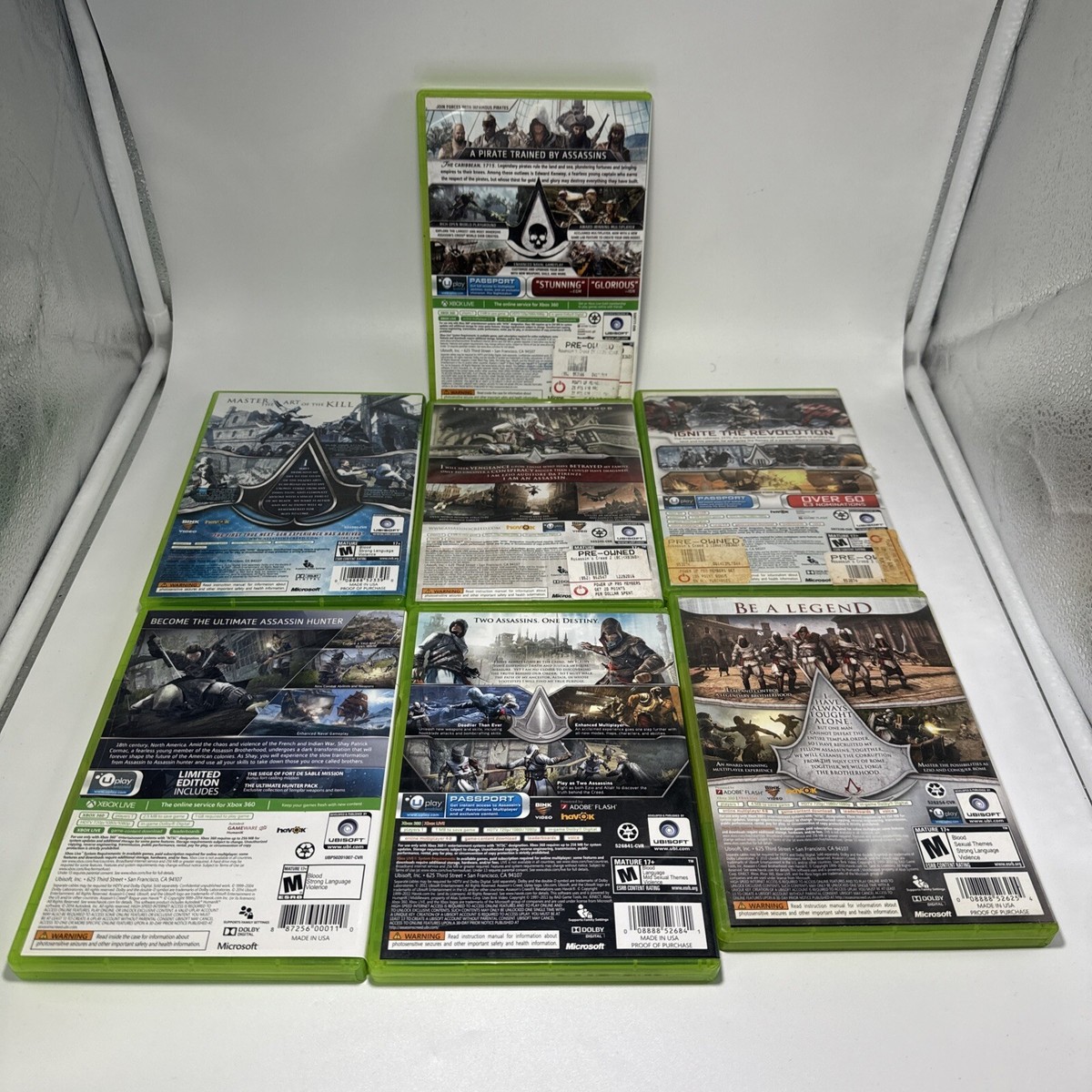 Assassin's Creed COMPLETE 7 GAME SET! (Microsoft Xbox 360