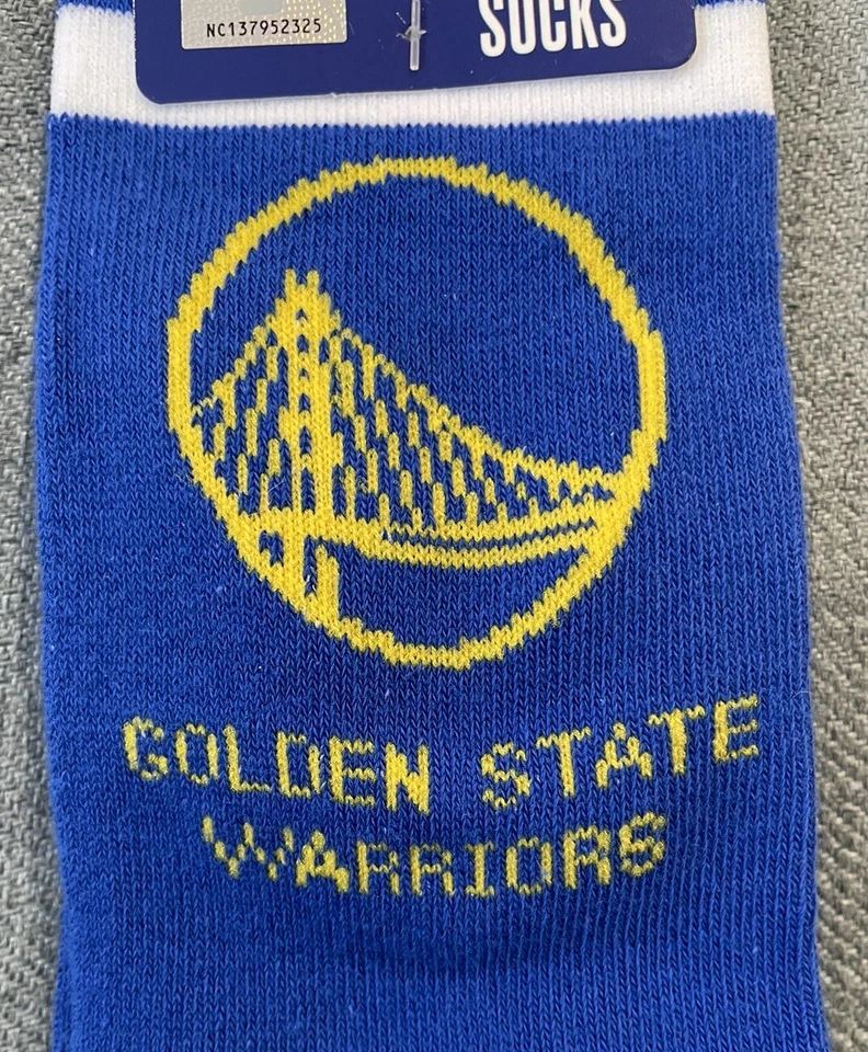 NUEVO Calcetines Golden State Warriors NBA Baloncesto Deportes Unisex Regalo Azul Amarillo Foto 2 de 4