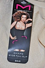 Maidenform Control It Firm Control WYOB Full-Slip #12573 Dress Blk nude S M L XL