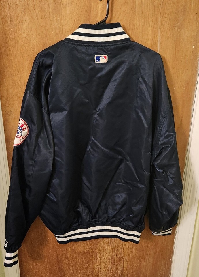 Vintage Starter Diamond Collection New York Yankees Satin Bomber Jacket