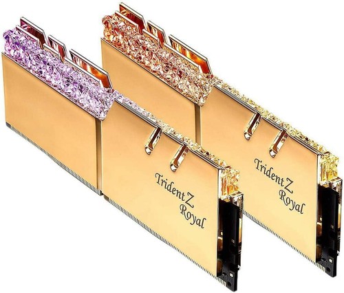G.SKILL TridentZ Royal RGB Gold 16GB (2x8GB) 3600 MHz *B-Die* (16-16-16-36) DDR4
