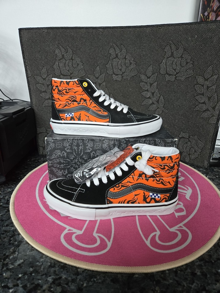 VANS スニーカーダンク トラ柄 黒/オレンジ 61A1UcNMW-L._UY300_.jpg