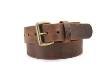 Distressed Leather Casual Belt - Premium Crazy Horse Water Buffalo Leather