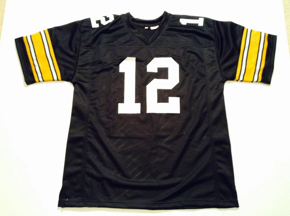Jersey negro Terry Bradshaw cosido personalizado sin firmar - M, L, XL, 2XL, 3XL Foto 2 de 2