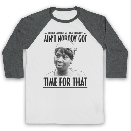 AIN'T NOBODY GOT TIME FOR THAT UNOFFICIAL SWEET BROWN 3/4 SLEEVE BASEBALL TEE - Picture 6 of 20
