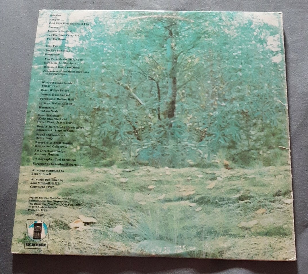 洋楽 Joni Mitchell/Complete Geffen Recordings Joni Mitchell GF gatefold LP For the Roses 1972 Asylum SD