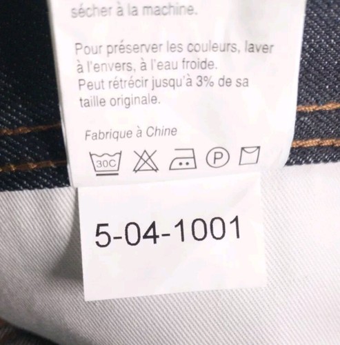 Unbranded Brand UB101 14.5 oz Selvedge Dark Wash Jeans Skinny Fit Size 32x34 NWT - Afbeelding 10 van 10