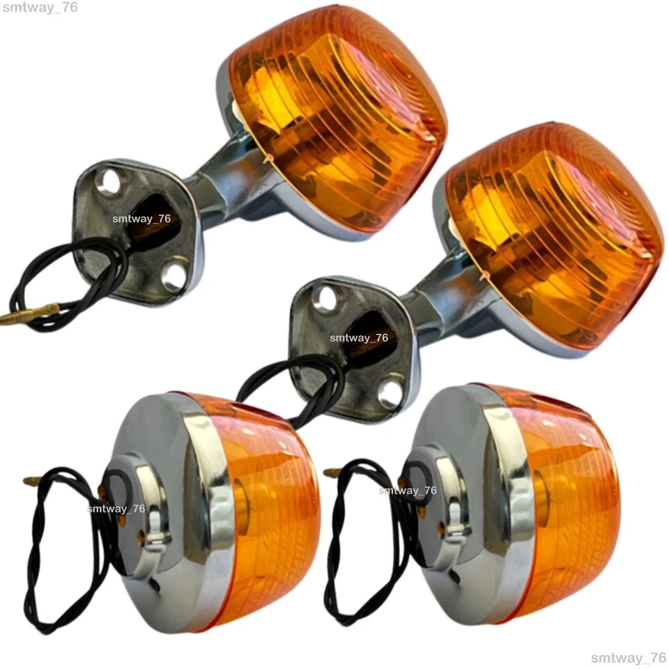 Juego de intermitentes L&R delantero y trasero 6V con bombilla para Honda C90 C70 C65 C50 Foto 2 de 4