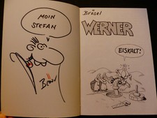 BRÖSEL Rötger Feldmann signed autograph + drawing comic book in person