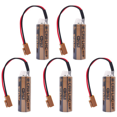 5-Pack FUJI FDK CR8 LHC CR8-LHC 17450 Battery Backup Power Source Meter Battery