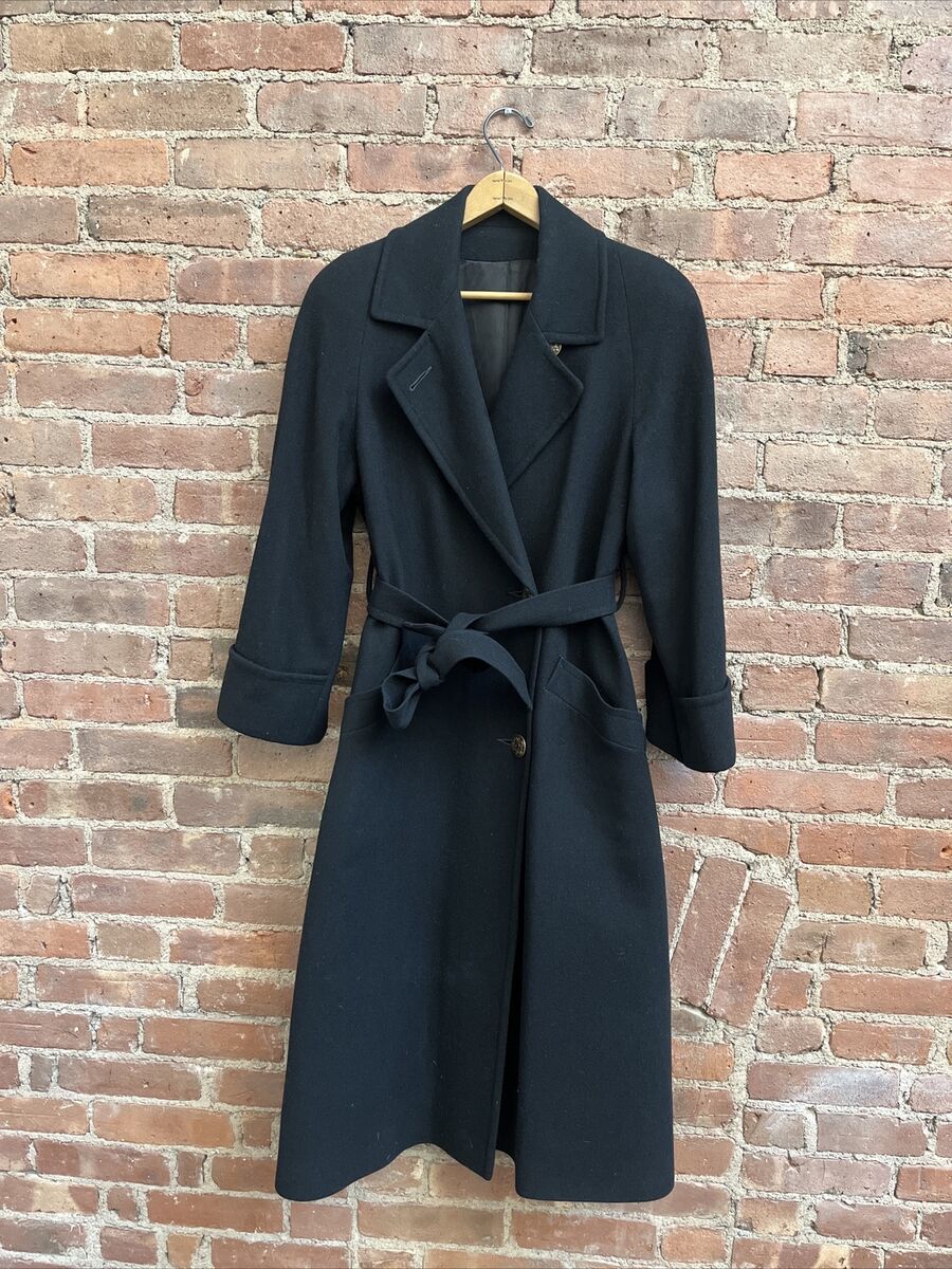 Vintage Nordstrom Gallery Women's Coat, Sz 4, Black 100 Vintage Nordstrom Gallery Women's Coat, Sz 4, Black 100