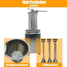 35L Hydraulic Sausage Stuffer,110V 1.1KW Electric Vertical Sausage FillerMachine