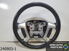 Oem 2010 Gmc Acadia 3.6l Steering Wheel Leather Woodgrain Heated Audio Cruise