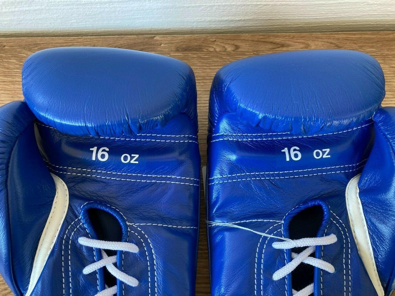 WINNING Boxing Gloves 16oz MS600 Blue Lace Up Pro Type Training Japan