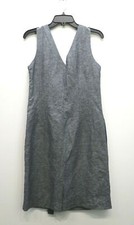 Banana Republic Womens Sleeveless V Neck Tie Belt Slash Pocket Sheath Dress 8