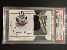 2017 National Treasures #198 Cooper Kupp PSA 8.5 RPA Auto POP 1 Holo Silver /25!