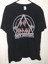 Def Leppard ROCK BRIGADE Def Leppard Nation concert tour cd lp T Shirt XL