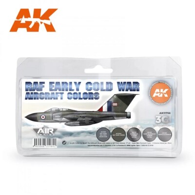 AK Interactive AK11756 - Early Cold War RAF Aircraft Colors SET 3G 2x17ml,3x35ml