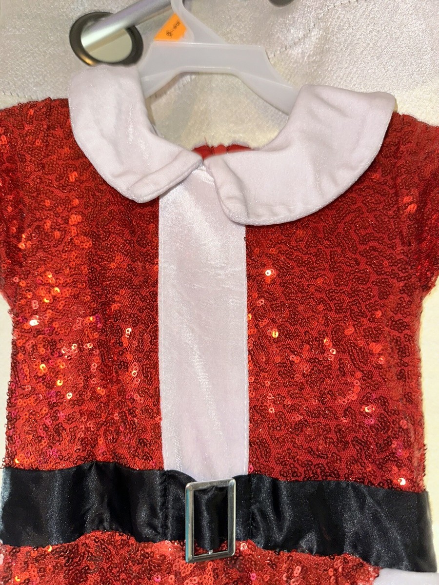 jojo's closet christmas dress JoJo's Closet Red Sequined Christmas Dress - Size 4/5