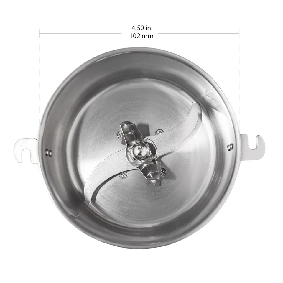 Getreidemühle Gewerbe | Elektrische Weizenmühle | 100g | Gewürze und Kräuter | Stainl - Bild 3 von 4