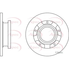 Apec Rear Brake Disc DSK2978 - OE High Quality Precision Engineered Part